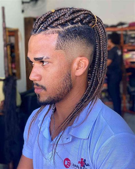 box braids men|10 Cool Box Braid Hairstyles for Men